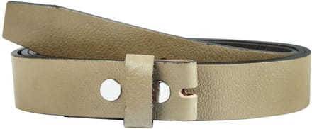 Leonardo Verrelli Leonardo Verrelli damesriem 85 - 125 cm (tailleomvang) in khaki van 100% echt leer, voor