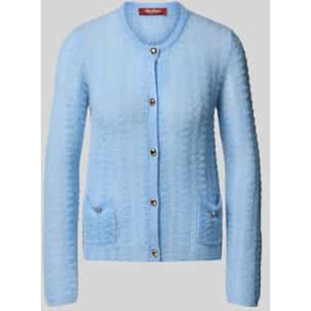 Regular fit gebreid jack van een mix van mohair en wol, model 'GOLIA'