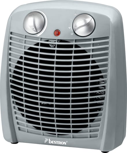 Bestron Kachel - AFH211G - 2 Warmtestanden - Omvalbeveiliging - 2000W - Grijs - 5 jaar garantie