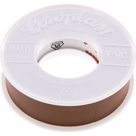 Elektrische Isolatietape Vde-Getest 15mm/10m Bruin [10 Stuks]