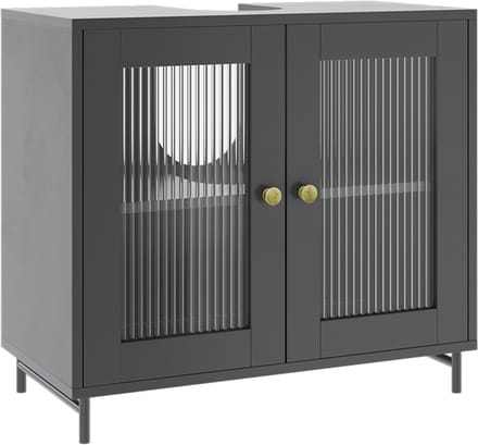 Vicco Malte Wastafelonderkast – 60 x 58 cm Grijs