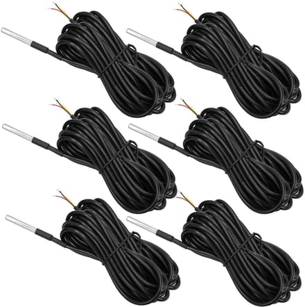 Digitale Temperatuur Sensor met 5 m Kabel - Roestvrijstalen Waterdichte Sensor voor Precisie Metingen en Arduino Compatibiliteit