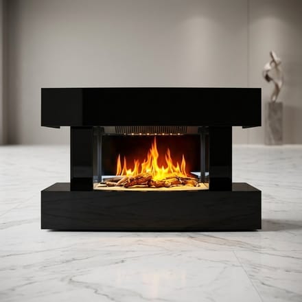 Elektrische Wandhaard – 2000W – Zwart – Medahomestore