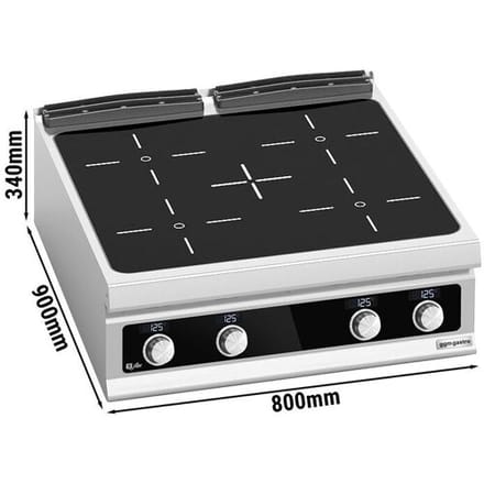 GGM Gastro Infrarotherd - 16 kW - 4 Kochfelder - Bflex Digital