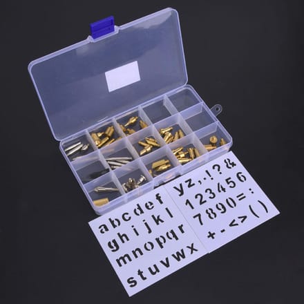 56 stuks Houtbrandpen Punt Stencil Set Solderen Pyrografie Graveergereedschap Kit 56 stuks Houtbranden