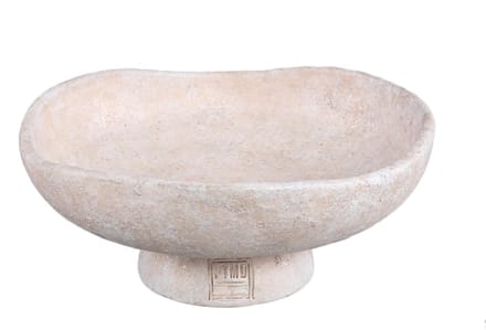 PTMD - Schaal Rokas - Wit - 30x30x13cm