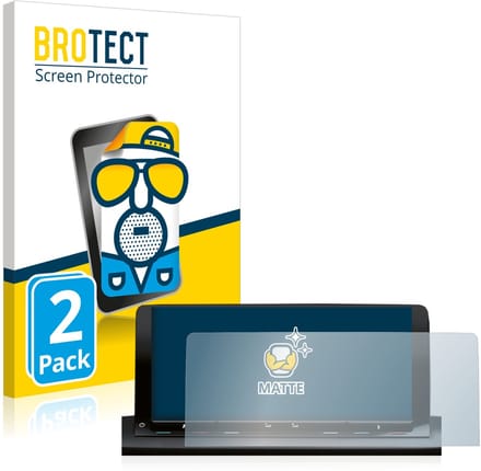 BROTECT - Screenprotector voor Volkswagen Caddy 5 Discover Media 10" - Folie Beschermfolie matte 2 Stuks
