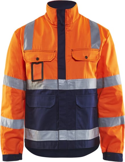 Blåkläder Jas Ongevoerd High Vis Mt Xl Oranje/marineblauw Xl