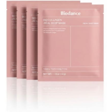 BIODANCE Bio Collageen Real Deep Mask Verstevigend Hydraterend Hydrogel Gezichtsmasker 34g x 4 Vel beige