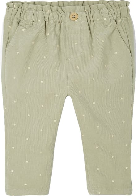Vertbaudet Ribfluwelen paperbag broek voor baby's