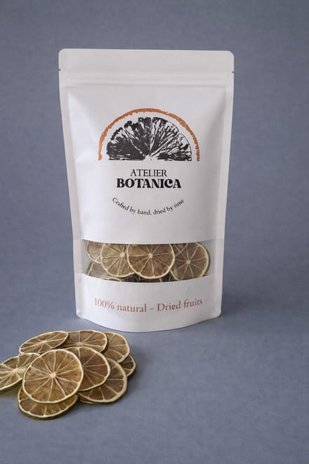 Gedroogde limoenschijfjes 100g – cocktail garnering, thee, decoratie