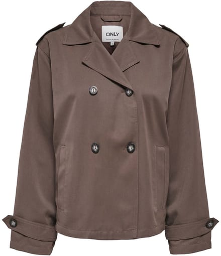 Only Hannah Short Life Trenchcoat Jas Dames - Maat M