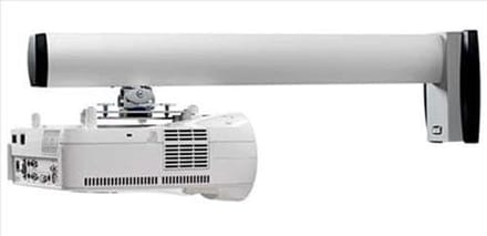 Projector Houder - Muurbevestiging Projector - Thuisbioscoop Inrichten - Verstelbare Hoogte - 145 cm Diep - Wit