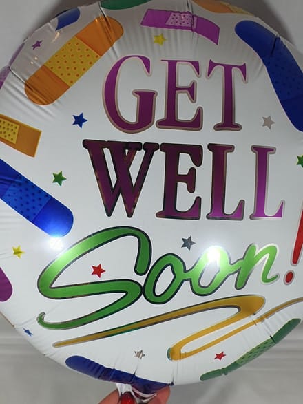 beterschapsballon 'get well soon" pleisters