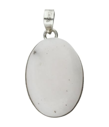 Zilveren Dendriet Opaal edelsteen ovaal groot hanger