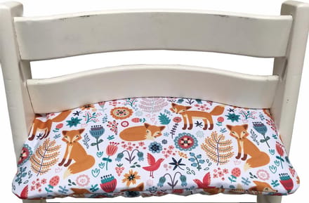 Gecoat zitkussen voor de Tripp Trapp kinderstoel van Stokke - Vosje