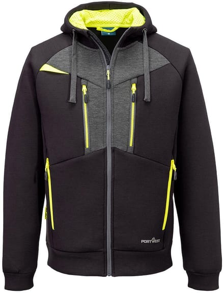 Portwest DX4 Hoodie met rits DX472 - Zwart - M