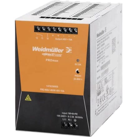 Weidmüller 1478270000 DIN-rail netvoeding 48 V/DC 20 A 960 W Inhoud 1 stuk(s)