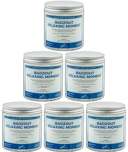 Claudius Badzout Relaxing Moment - 300 gram - Pot met aluminium deksel - Set van 6 stuks