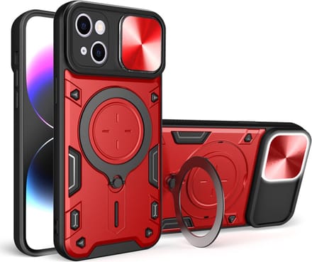 Hoesje geschikt voor Apple iPhone 16 Plus - Techsuit CamGuard Pro Back Cover - Rood
