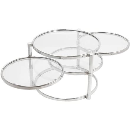 Drievoudige glazen draaitafel Leitmotiv W.Steel