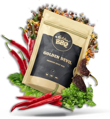 Golden BBQ - Golden Devil - BBQ Rub - Kruidenmix - Pittige kruiden - 200 gram
