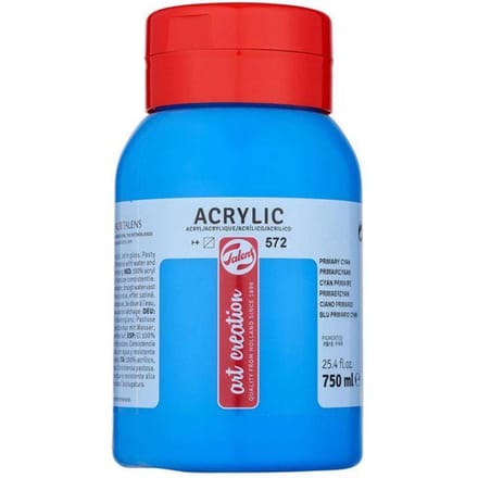 Talens Art Creation Acrylverf Pot 750 ml Primaircyaan 572
