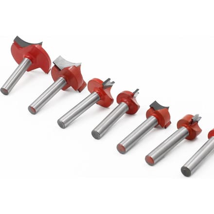 Router Bits Groef Punt Snijden Ronde Rand 6mm Schacht 8mm Blad voor Houtbewerking Freesgereedschap 8mm / 0.31in Dia