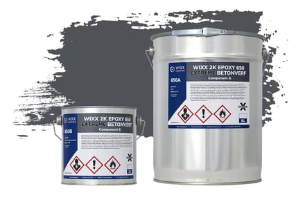 Wixx 2K Epoxy 650 Extreme Betoncoating - 10L - RAL 7015 | Leigrijs
