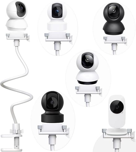 Flexibele Babyfoonhouder met Klem - Universele Camera Stand voor Wieg en Meubels