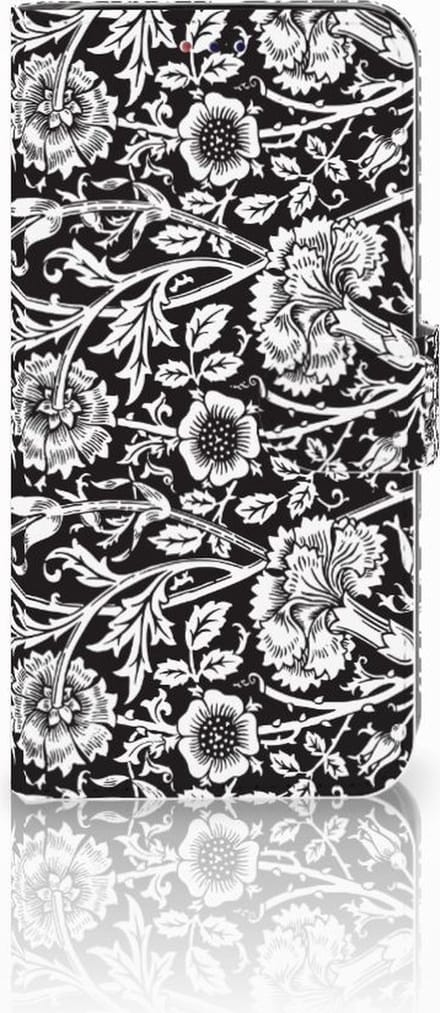 Samsung Galaxy A10 Hoesje Black Flowers