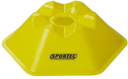 Sportec Afbakenbollen Hexagonaal 10 Stuks Geel