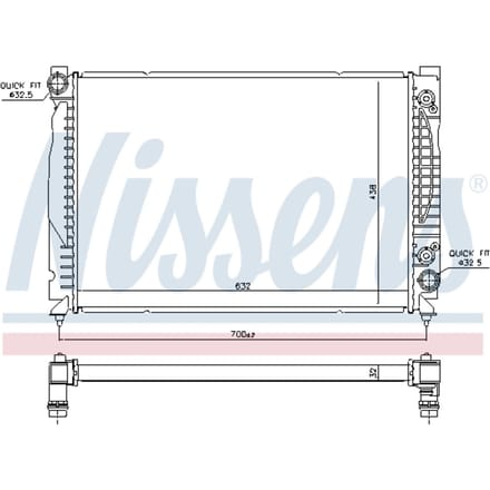 Radiator, motorkoeling NISSENS 60316