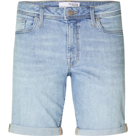 Selected - Heren Shorts Alex Slim Short - Blauw - Maat S
