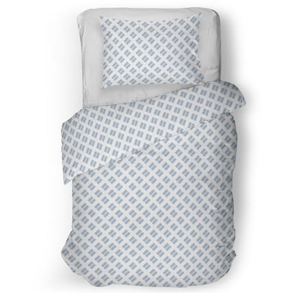 Snoozing Chantal Dekbedovertrek - Eenpersoons - 140x200/220 cm - Blue