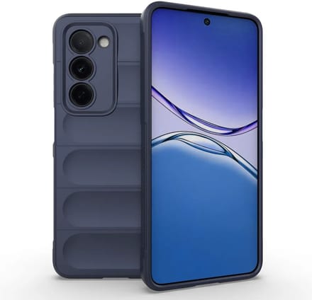 MobyDefend Hoesje - Geschikt voor Oppo A5 5G - TPU Gripcase - Blauw