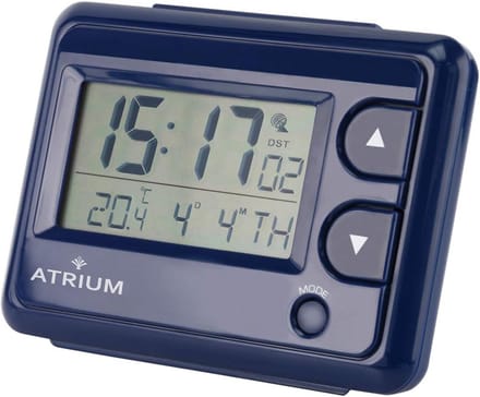 Digitale radio wekker met wereldtijd en binnen temperatuur