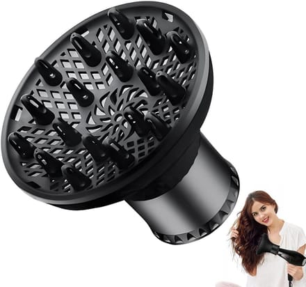 Haar Diffuser - Krullen Creator - Stijlvol Haar - Universele Pasvorm - 4-6 cm - Zwart
