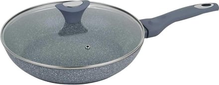 Klausberg 7316 -  koekenpan met deksel - Ø24 cm - Marmer coating - Alle warmtebronnen