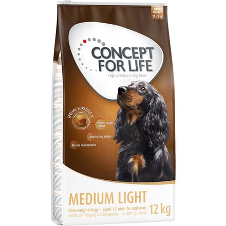 Dubbelpak Concept for Life: 2 x Grootverpakking Hondenvoer Medium Light (2 x 12 kg)