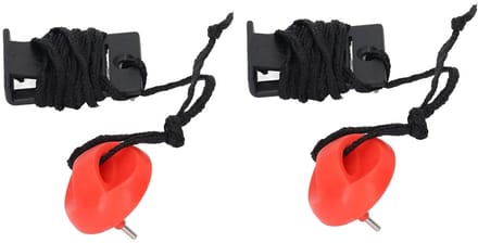 Veiligheidssleutel Loopband - Noodstop Schakelaar - Veilige Training - Universele Compatibiliteit - 92 cm Touw - Zwart