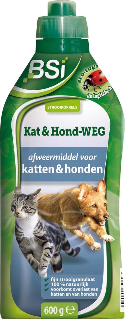 BSI - Stop Granulaat Kat & Hond - Afweer van honden en katten - 600 g voor 60 m²