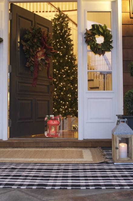 Kerst - Deurstopper - Lantaarnplaatje - Met LED verlichting