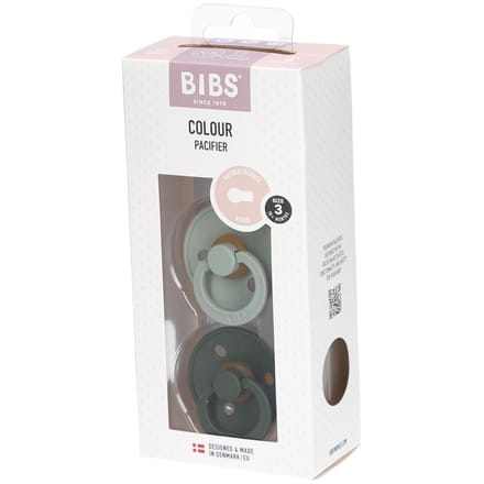BIBS Latex Fopspeen Sage - Hunter Green vanaf 18 Maanden 2 Speen