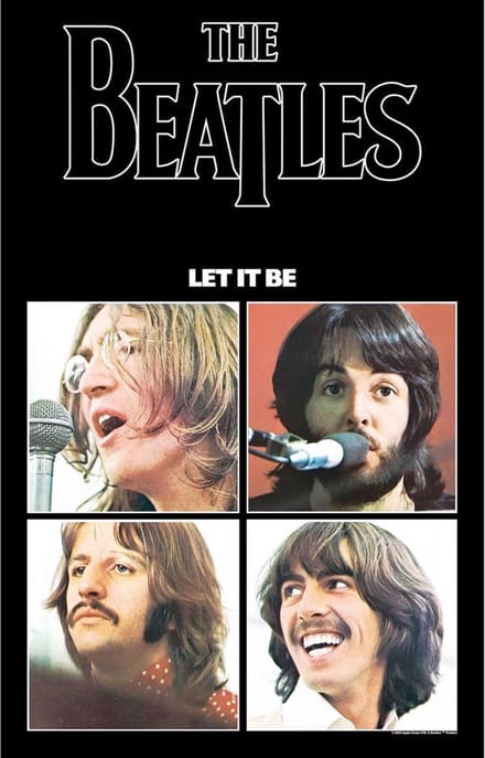 The Beatles - Let It Be Textiel Poster - Multicolours
