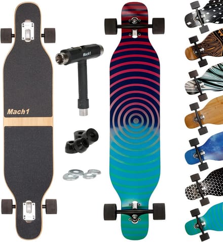 Longboard Compleet met Keramische Lagers - Drop Through Cruiser voor Cruisen en Slides