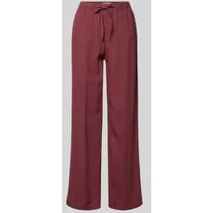 Wide leg linnenbroek met elastische band model 'GOA'