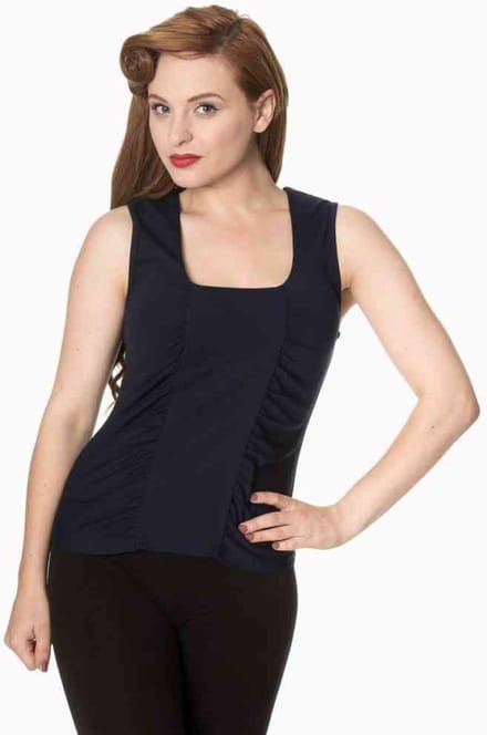 Dancing Days - HEAD OVER HEELS Mouwloze top - M - Blauw