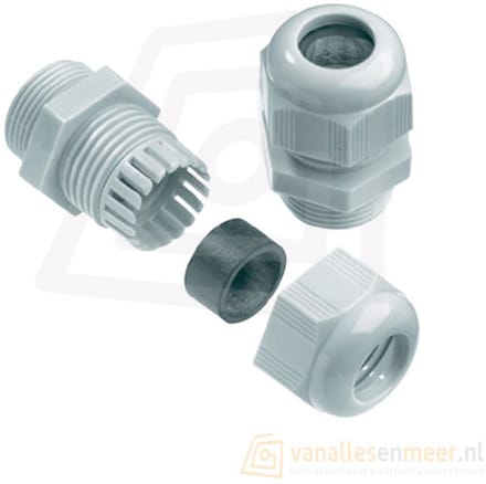 Kabelwartel PG9 – Wit – Voor Ø4–8 mm Kabel – Kunststof 10-stuks