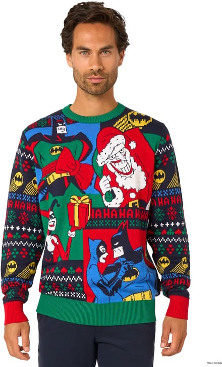OppoSuits Batman Sweater - Foute Kersttrui - Wollen Trui - Maat M